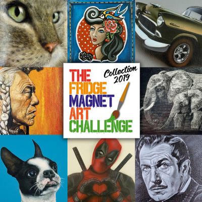 2-678.jpg The Fridge Magnet Art Challenge Collection - Image 1