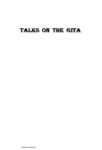 TALKS ON THE GITA