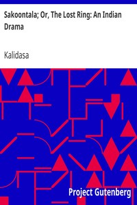 pg12169.cover_.medium.jpg Sakoontala; Or, The Lost Ring: An Indian Drama - Image 1