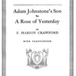 Adam Johnstone's Son
