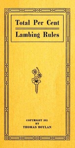 pg43087.cover_.medium.jpg Total Per Cent Lambing Rules - Image 1