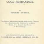 Fiue Hundred Pointes of Good Husbandrie