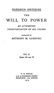 pg52915.cover_.medium.jpg The Will to Power: An Attempted Transvaluation of All Values. Book III and IV - Image 1