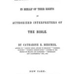An Appeal to the People in Behalf of Their Rights as Authorized Interpreters of the Bible