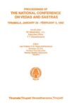 Proceedings Of The National Conference On Vedas And Sastras Tirumala January 29February 3 1992