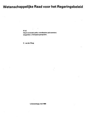thumbnail-10145.jpg Macro-Economic Policy Coordination and Monetary integration: a European Perspective - Image 1