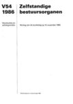 Zelfstandige bestuursorganen. Verslag van een conferentie gehouden op 16 mei 1986