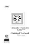 Anuario Estadístico de América Latina y el Caribe 2005 = Statistical Yearbook of Latin America and the Caribbean 2005
