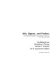 Bits, Signals and Packets: An Introduction to Digital Communication and Networks