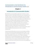 Communication in the Real World: An Introduction to Communication Studies