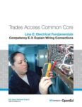 Line E: Electrical Fundamentals: Competency E-3: Explain Wiring Connections