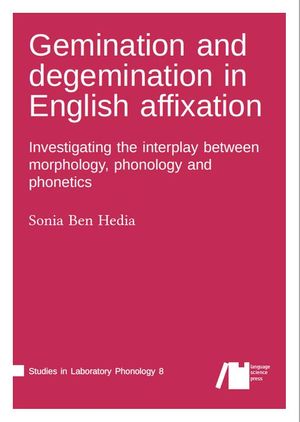 thumbnail-1879.jpg Gemination and degemination in English affixation: Investigating the interplay between morphology, phonology and phonetics - Image 1