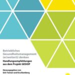 Betriebliches Gesundheitsmanagement (er)weiter(t) denken: Handlungsempfehlungen aus dem Projekt GESIOP