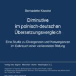 Diminutive im polnisch-deutschen Uebersetzungsvergleich
