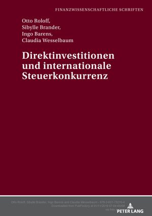 thumbnail-6488.jpg Direktinvestitionen und internationale Steuerkonkurrenz - Image 1