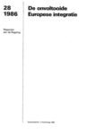 De onvoltooide Europese integratie